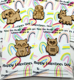 Valentine Cards | Preschool Elementary School Valentines | Non Candy Valentines | Valentine Pocket Hugs | Valentine Gifts | Kids Valentines