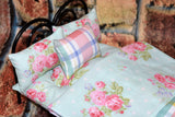 Doll Bedding Set - 12 in or Fashion Dollhouse - Mattress Blanket  Pillows