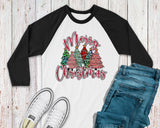 Festive Christmas Tree Plus Size Womens Holiday Shirt - Merry Christmas Top for Ladies