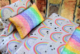 18 in Rainbow Doll Bedding Set for Girls  Doll Mattress Blanket Perfect Gifts for Baby Dolls or Pet Bed