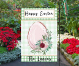 Easter Family Name Garden Flag - Customizable and Personalized - 12x18 Size