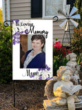 Customized Memorial Garden Flag - Personalized with Photo - Remembrance Gift - 12x18 Size